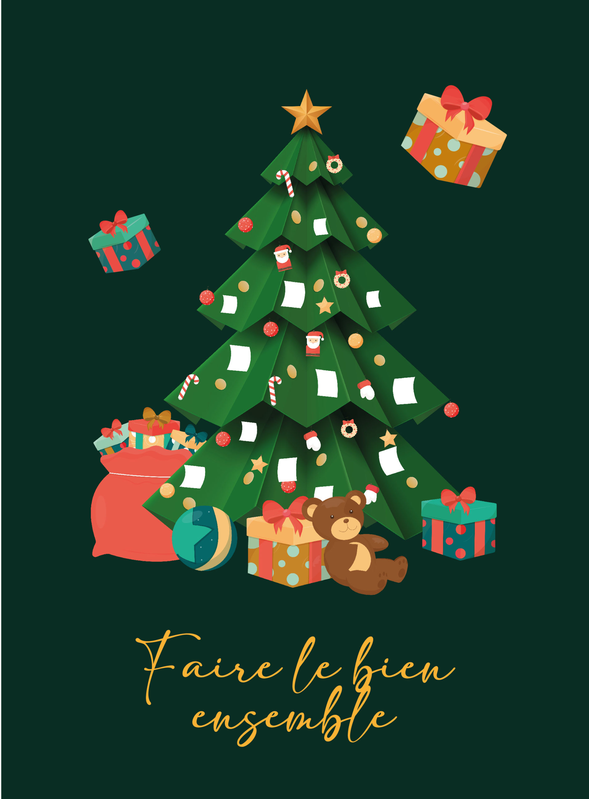 Sapin de Noël de charité
